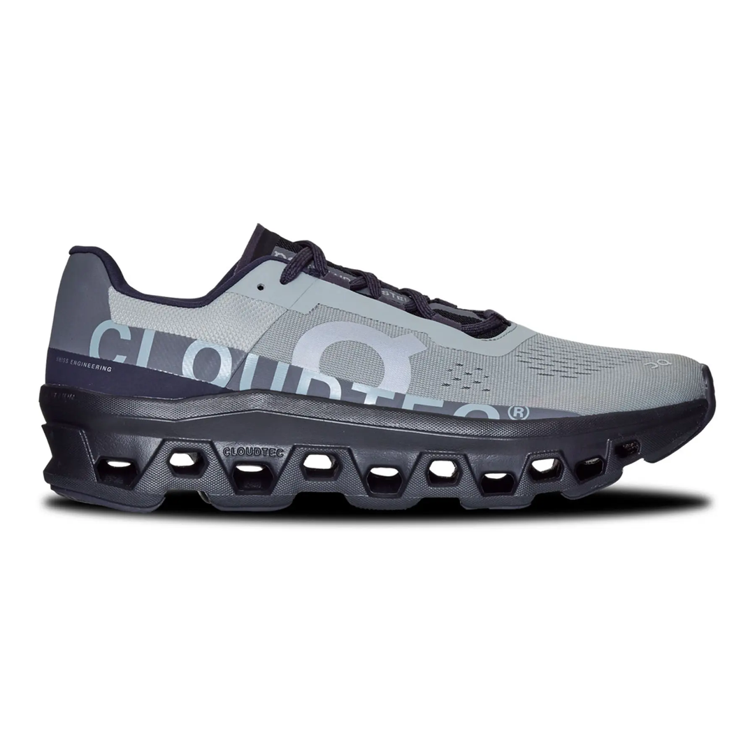 Cloudmonster M running shoe with large CloudTec elements and Speedboard for exceptional comfort and energy return.