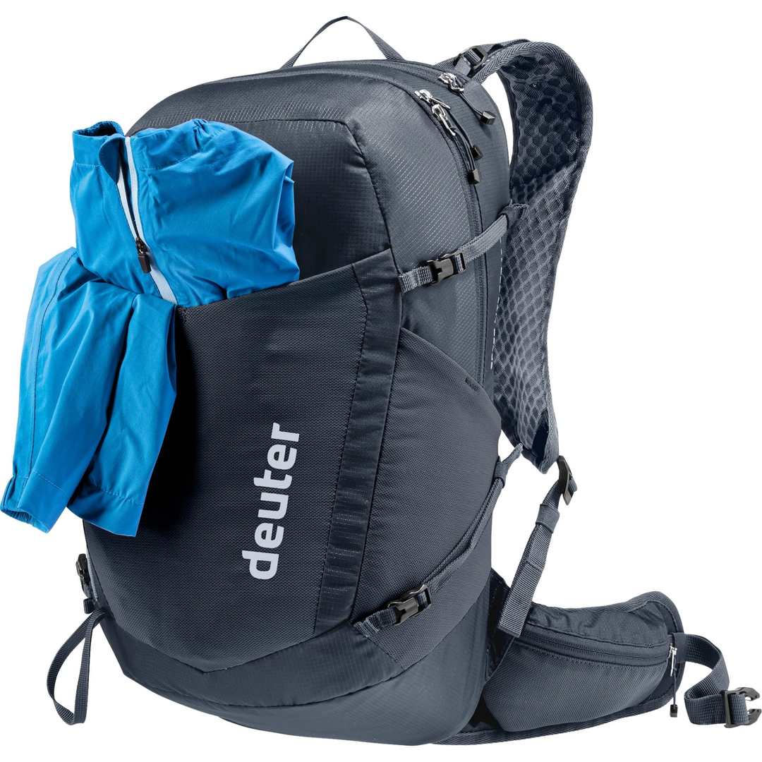 Speed Lite Pro 17 SL hiking backpack with ventilated straps, front pockets, and hydration system.