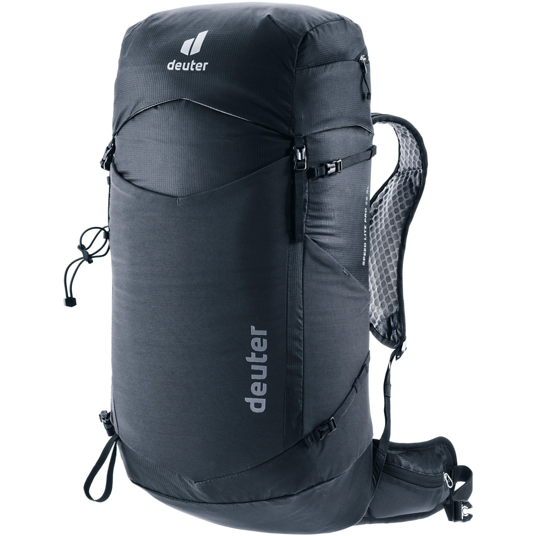 Lightweight Speed Lite Pro 28 SL hiking backpack with perforated shoulder straps and LiteAir back system.