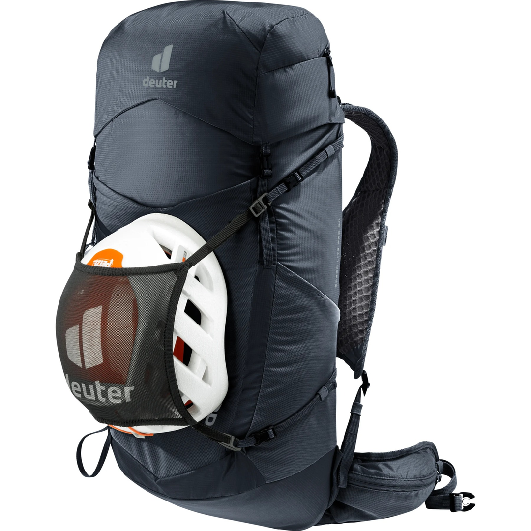 Speed Lite Pro 30 backpack with helmet holder and ventilated design for hiking.
