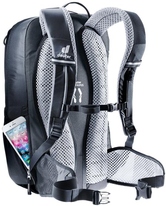Bike I 20 backpack with ergonomic straps, breathable mesh back, and multiple compartments.