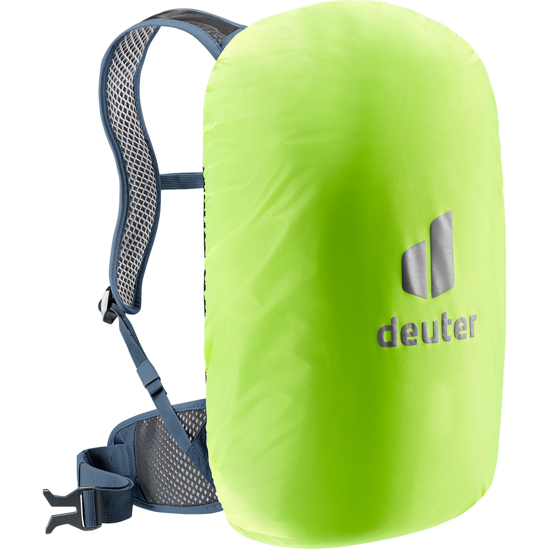 Zaino per bici Deuter Race 12, leggero e traspirante con coprizaino antipioggia.