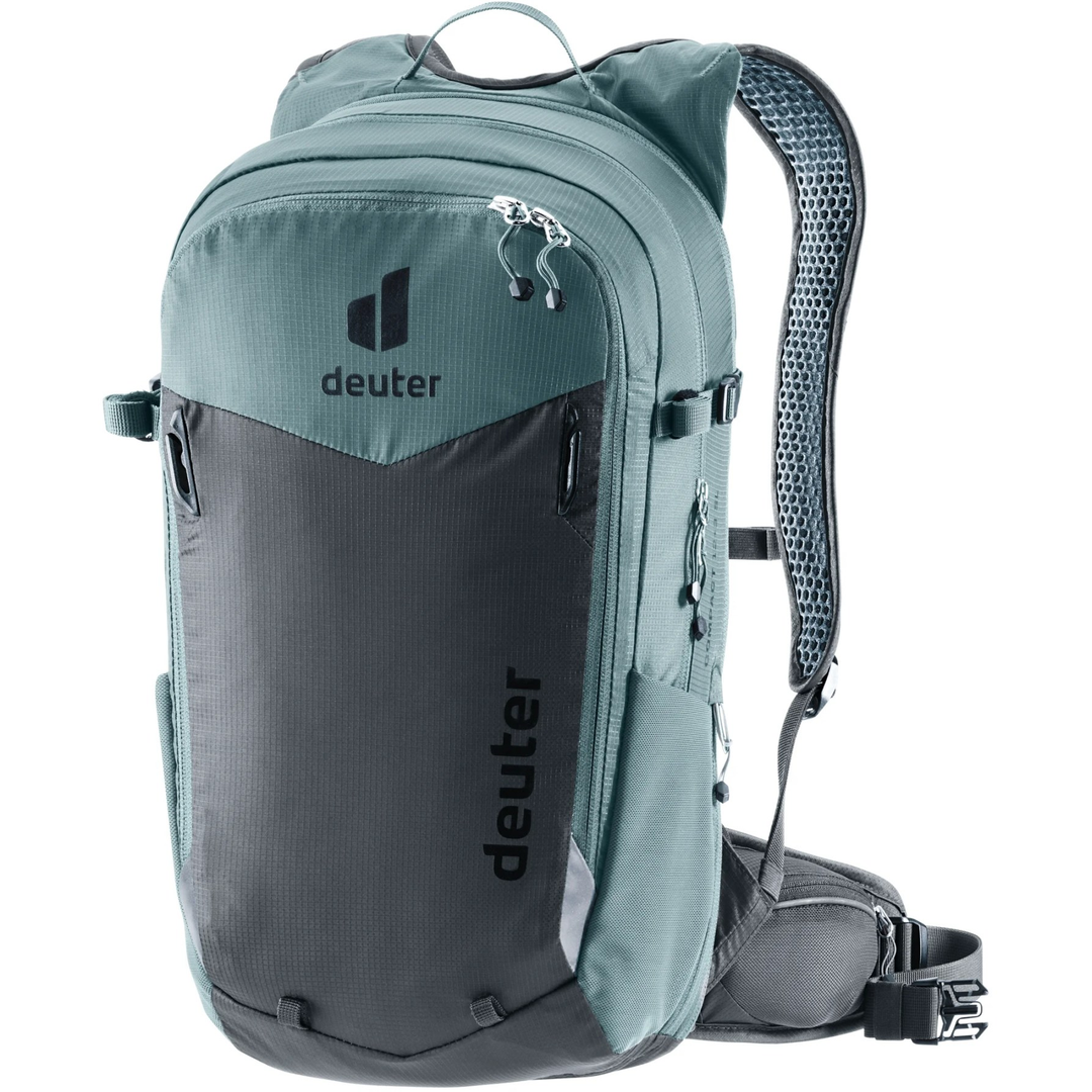 Compact 12+3 bike backpack with Airstripes system and expandable volume.