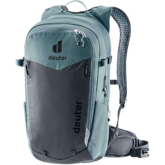 Compact 12+3 bike backpack with Airstripes system and expandable volume.