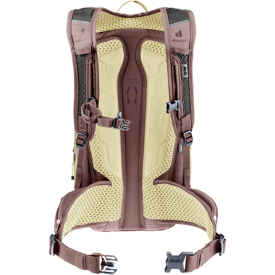 Compact 12+3 SL cycling backpack with Airstripes system, hydration compartment, and helmet attachment.