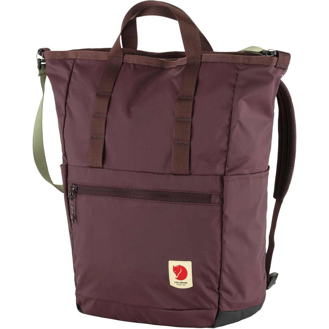 High Coast Totepack in recycled polyamide with versatile straps and laptop pocket.