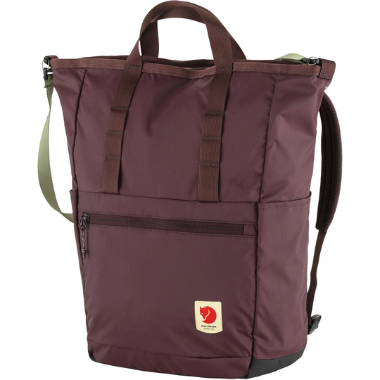 High Coast Totepack in recycled polyamide with versatile straps and laptop pocket.