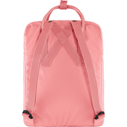 Zaino Kånken classico rosa con spallacci regolabili e tessuto Vinylon resistente.