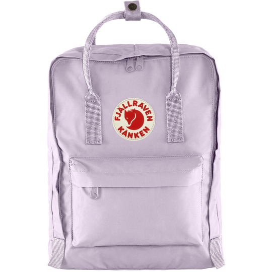 Zaino Kånken classico in tessuto Vinylon F con logo riflettente, tasche multiple e cuscino rimovibile.