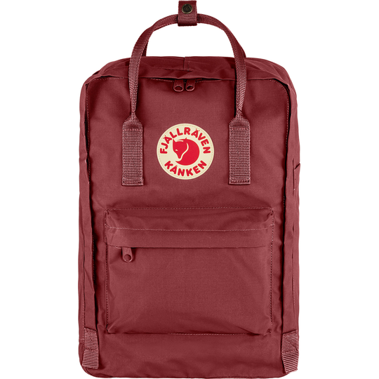 Kånken Laptop 15" backpack in Vinylon F fabric, front pocket, padded shoulder straps.
