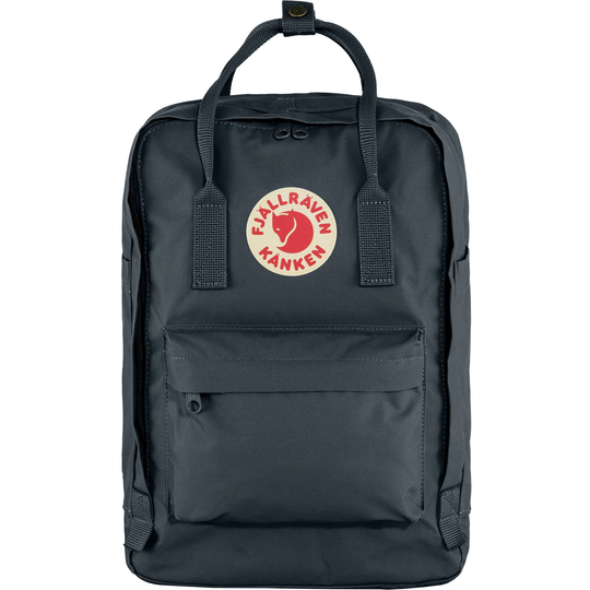 Kånken Laptop 15" backpack with padded laptop compartment, durable Vinylon F fabric, multiple pockets, and foam-padded straps.