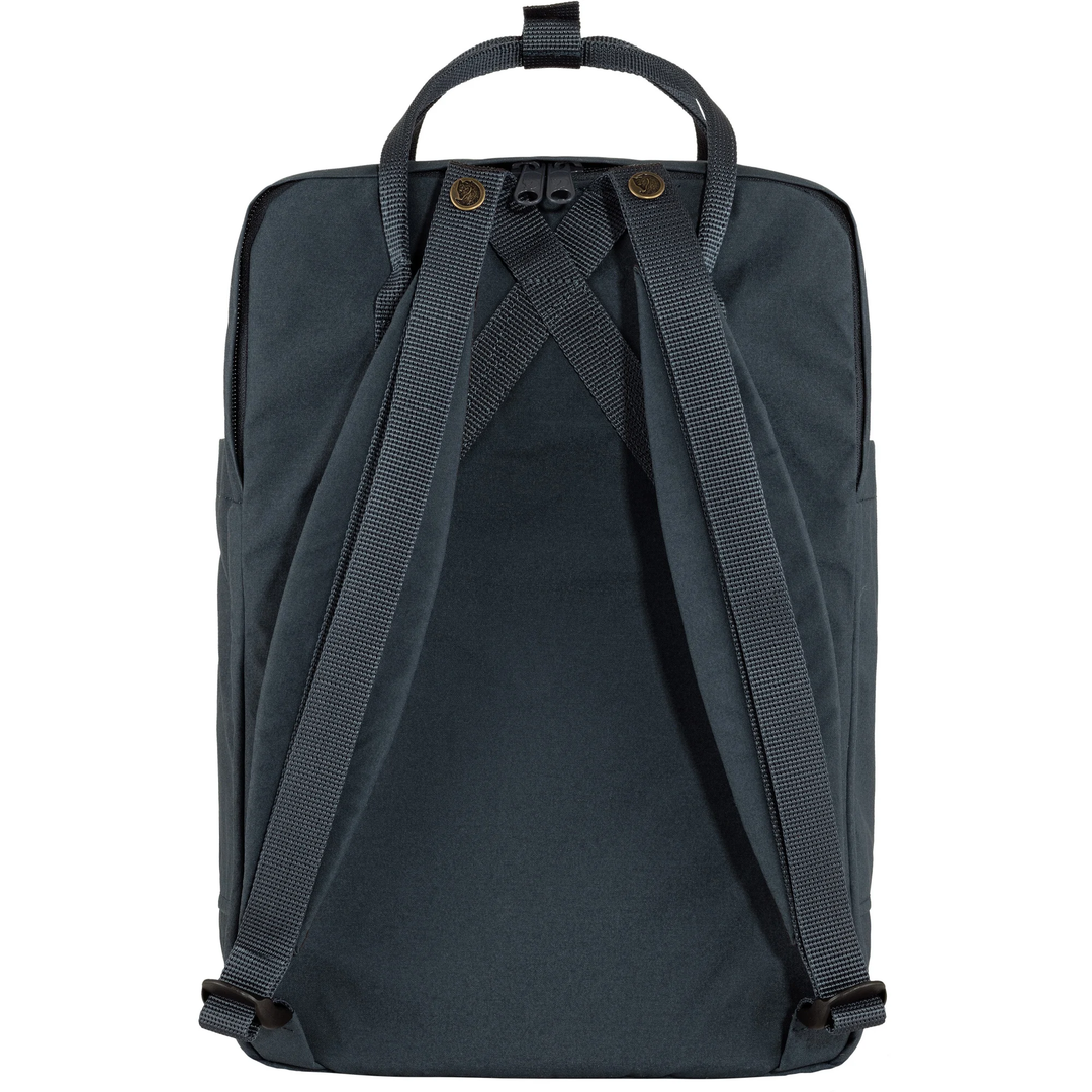 Kånken Laptop 15" backpack with padded straps, durable Vinylon F fabric, and multiple compartments.