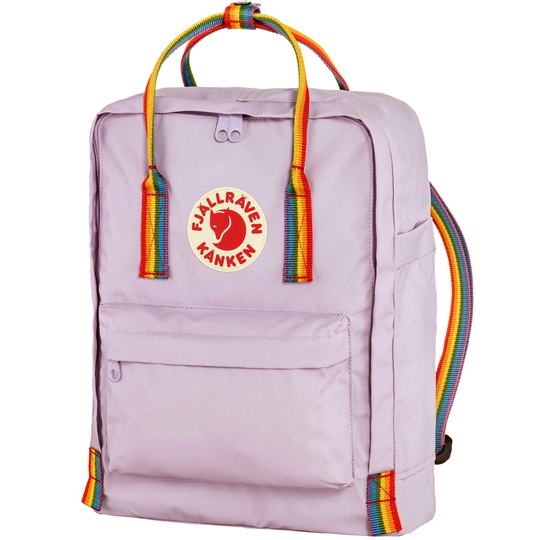 Kånken Rainbow backpack with rainbow straps and special edition features.