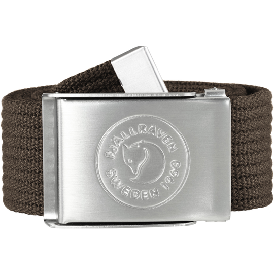 Tela belt with 1960 logo on metal buckle, adjustable, PFAS-free.