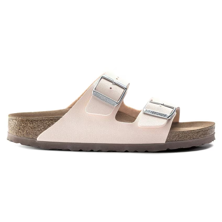 Arizona Vegan Birkibuc Birkenstock Arizona sandal with Birko-Flor® nubuck upper and cork-latex footbed