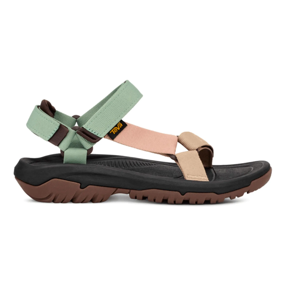 W Hurricane XLT2 sandal with cushioned ankle strap, durable rubber sole, and REPREVE® polyester straps in pastel colors.