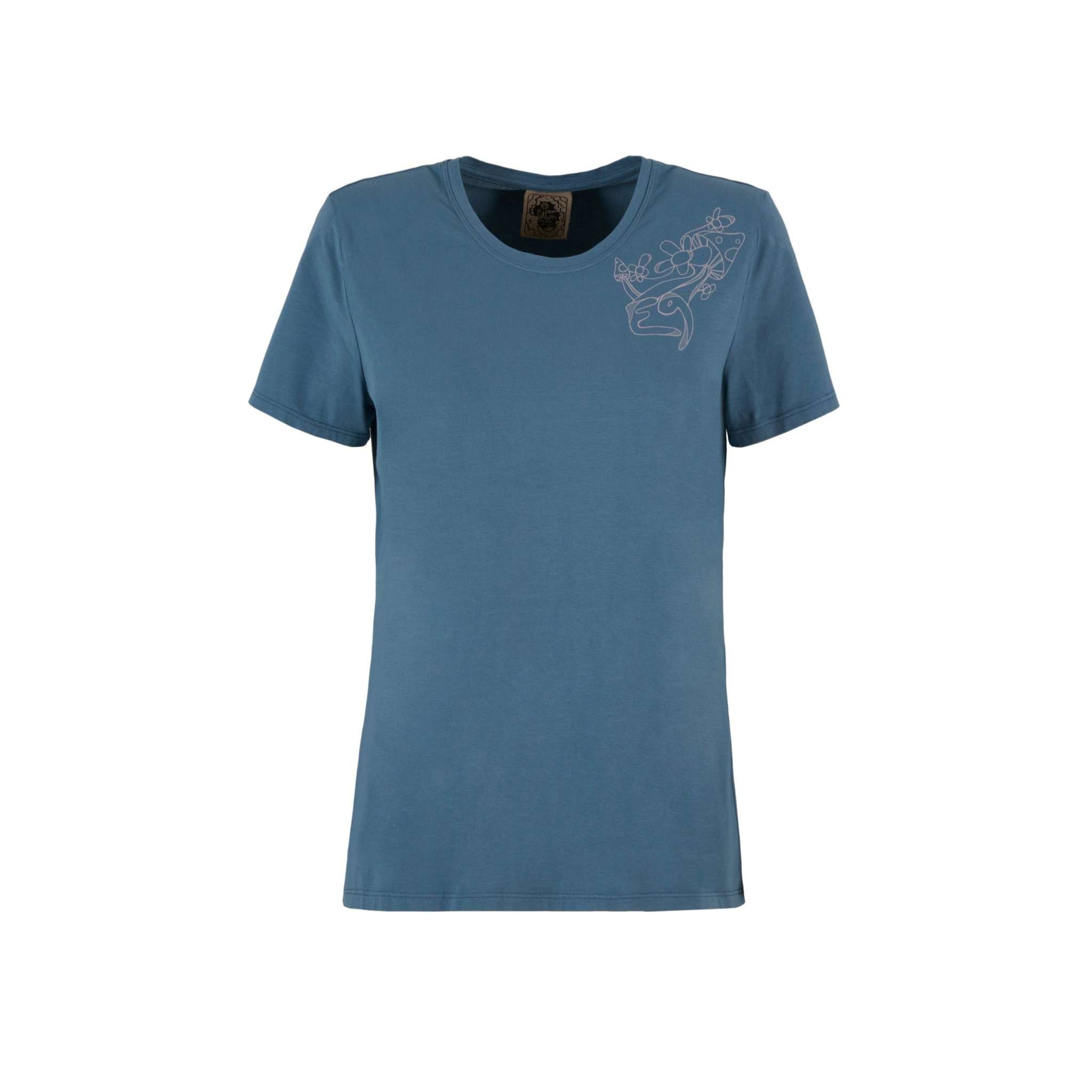 T-shirt in cotone organico con grafica minimal sul petto