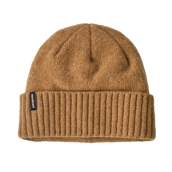 Brodeo beanie in warm recycled wool and nylon blend fabric with Fair Trade Certified ribbed cuff