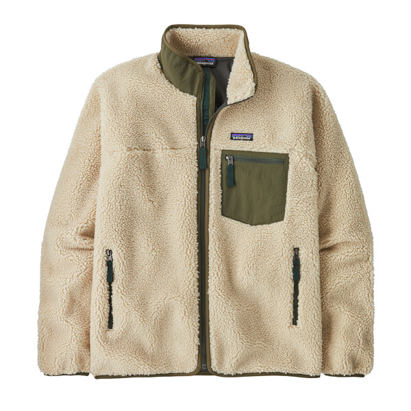 Calda giacca anti-vento in pile riciclato 6 mm con zip frontale e tasche con zip, prodotto Fair Trade Certified in Vietnam