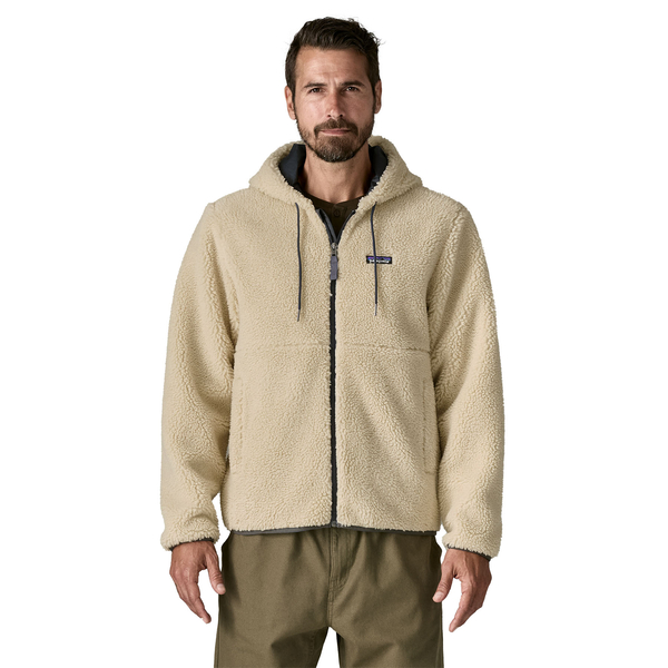 M'S Retro-X Hoody Jkt in soft warm recycled polyester fleece with adjustable hood and zippered pockets