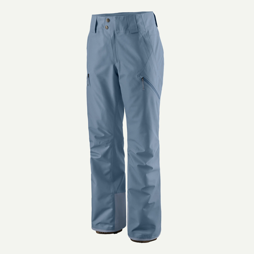 Women's Powder Town Pants in durable waterproof recycled fabric with adjustable waist and ventilation features