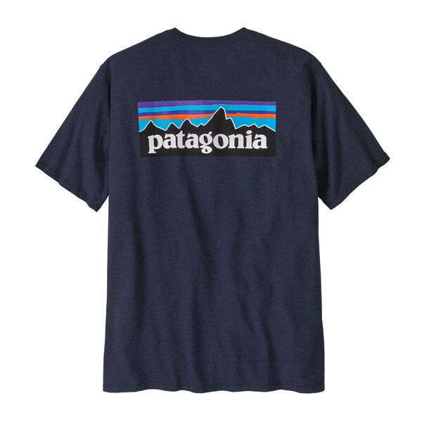 M's P-6 Logo Responsibili-Tee eco-friendly recycled cotton t-shirt with Patagonia graphic design