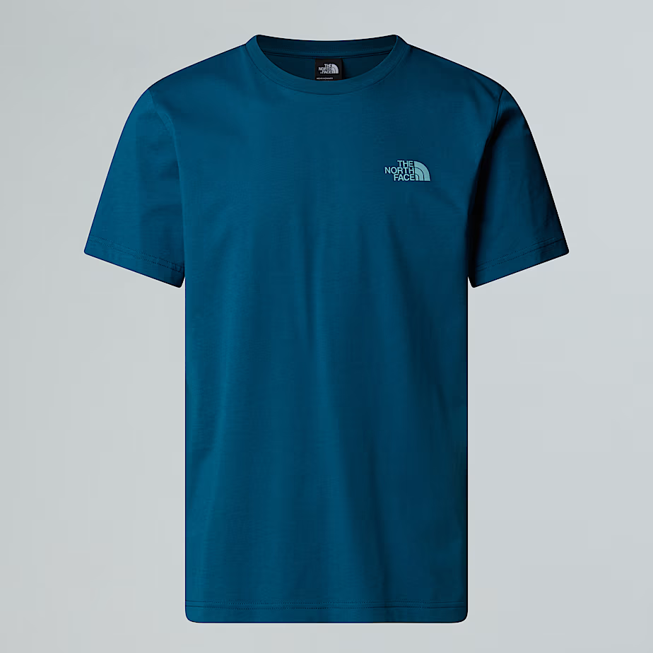 Maglietta M Vertical Logo SS Tee in cotone con grafica sostenibile a base d’acqua sulla schiena