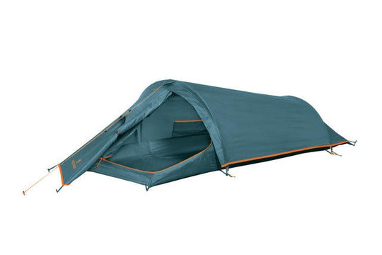 Tenda Sling 1 colorata montata all'aperto