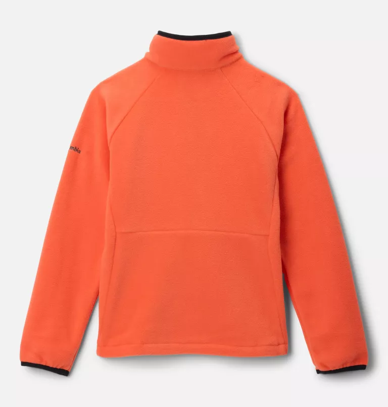 Pile Fast Trek™ IV Fleece full zip da ragazzi in micro-fleece con collo alto e tasche con zip, ideale per attività outdoor e uso quotidiano