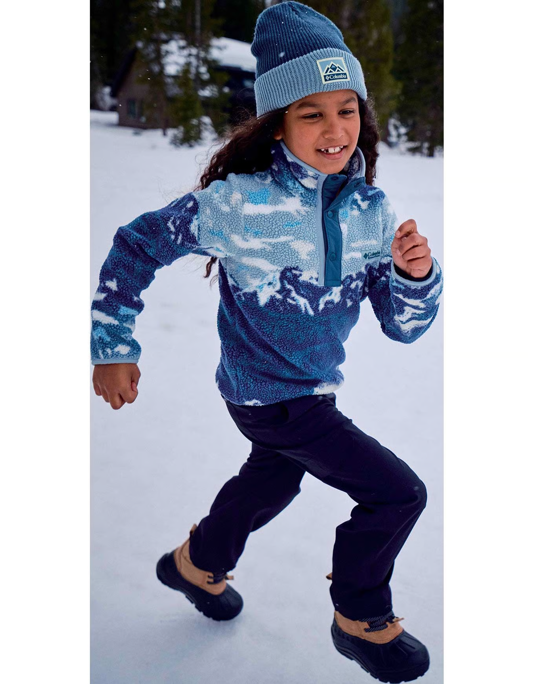 Youth Helvetia™ II Printed Half Snap Fleece