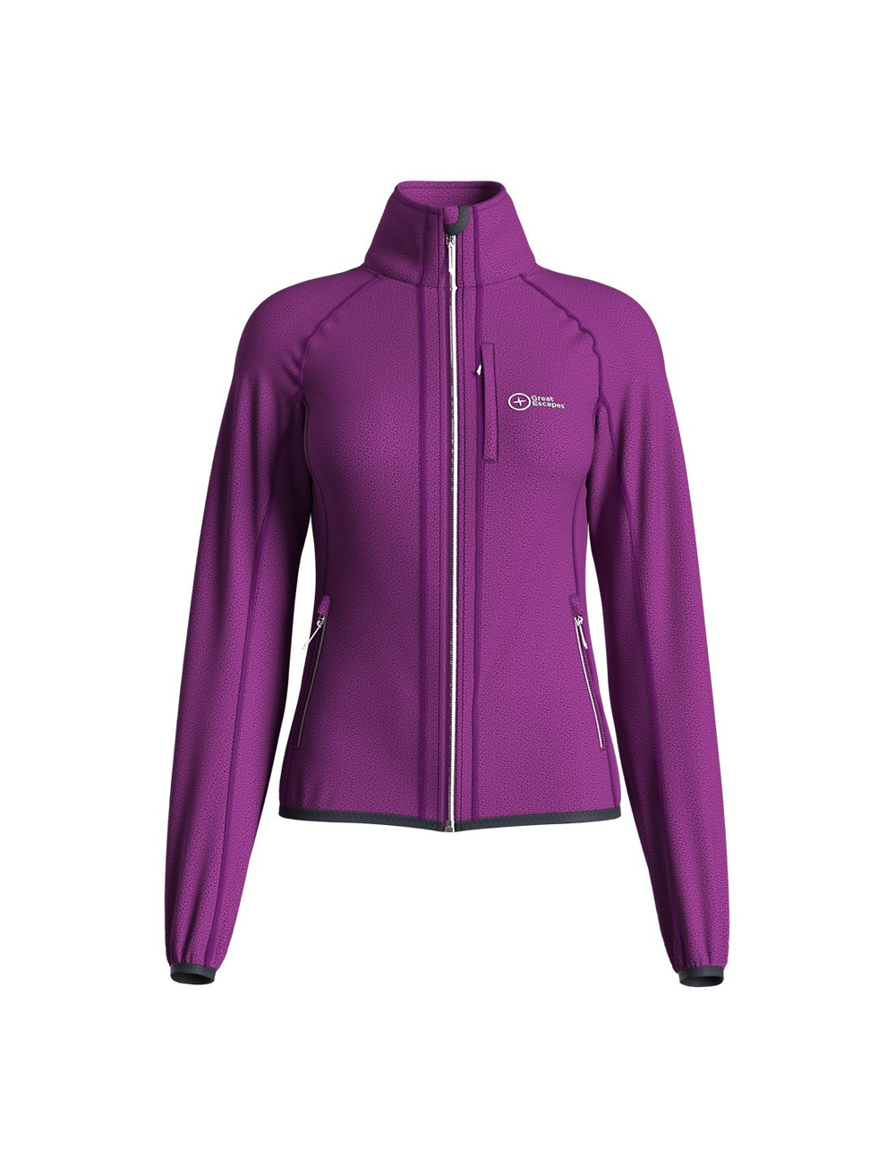 Roseg Lady Long Zip women's jacket in Polartec® microfleece, light and breathable with waist pockets for outdoor activities