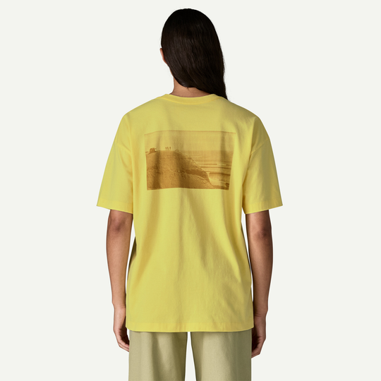 W's Water People Spotter oversized organic cotton t-shirt with vintage Patagonia surf and climbing graphic