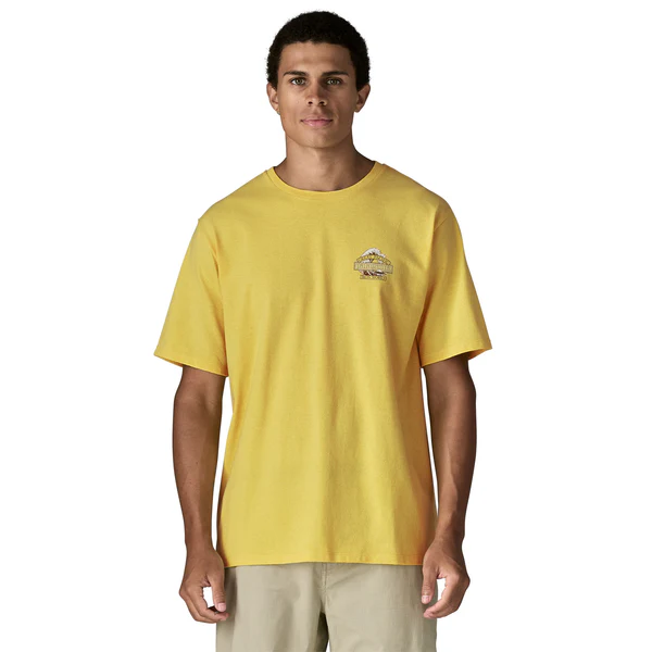 Maglietta Great Waves Responsibili-Tee con logo onda Hokusai e cotone poliestere riciclato