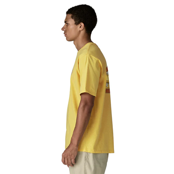 Maglietta uomo Great Waves Responsibili-Tee con logo onda Hokusai in cotone e poliestere riciclati