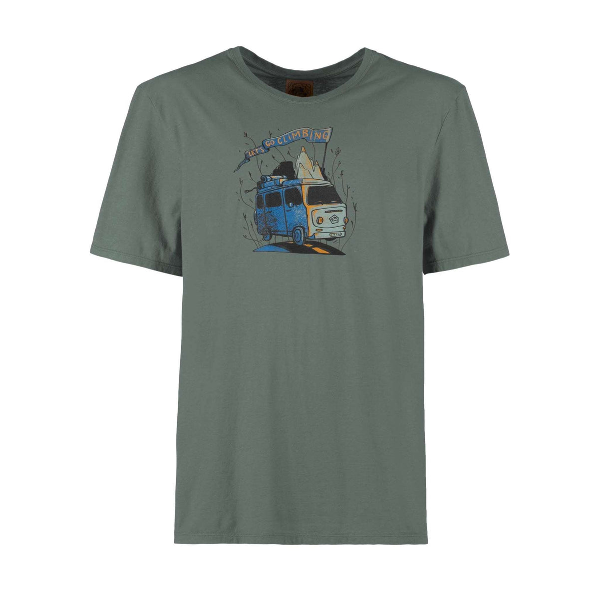 Lightweight organic cotton jersey T-shirt with original print, comfort and regular fit, made in Italy