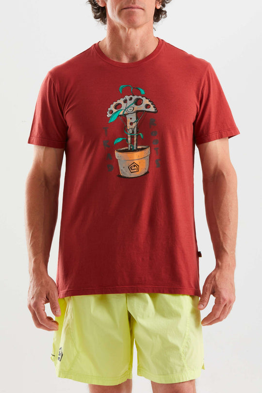 T-shirt jersey leggero in cotone biologico con stampa originale, comfort e libertà di movimento, made in Italy