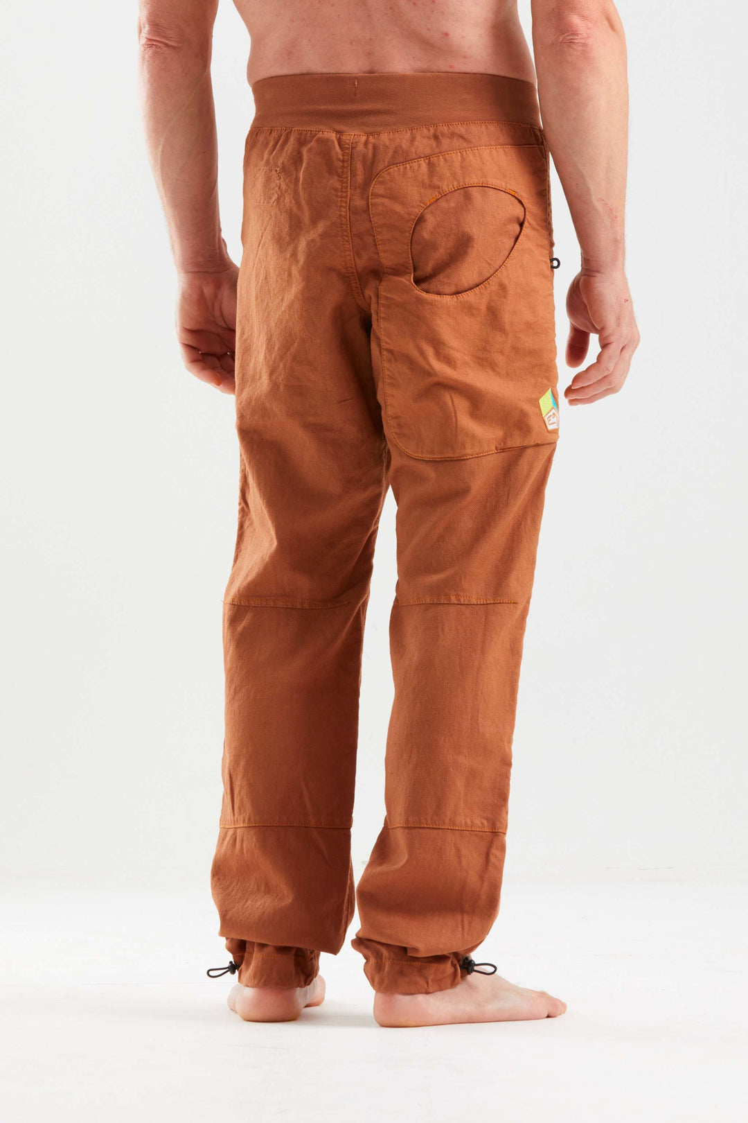 Pantalone tecnico da arrampicata E9 F-BLAT 2 in lino e cotone biologico, traspirante e comodo per outdoor e bouldering