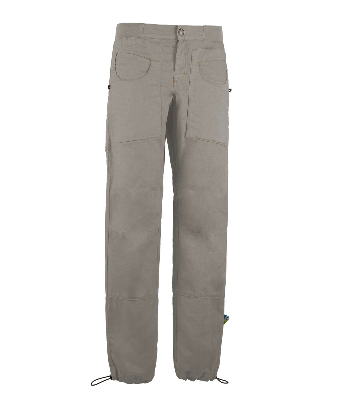Pantalone tecnico da arrampicata E9 F-BLAT 2 in lino e cotone biologico con cintura elastica e tasche funzionali