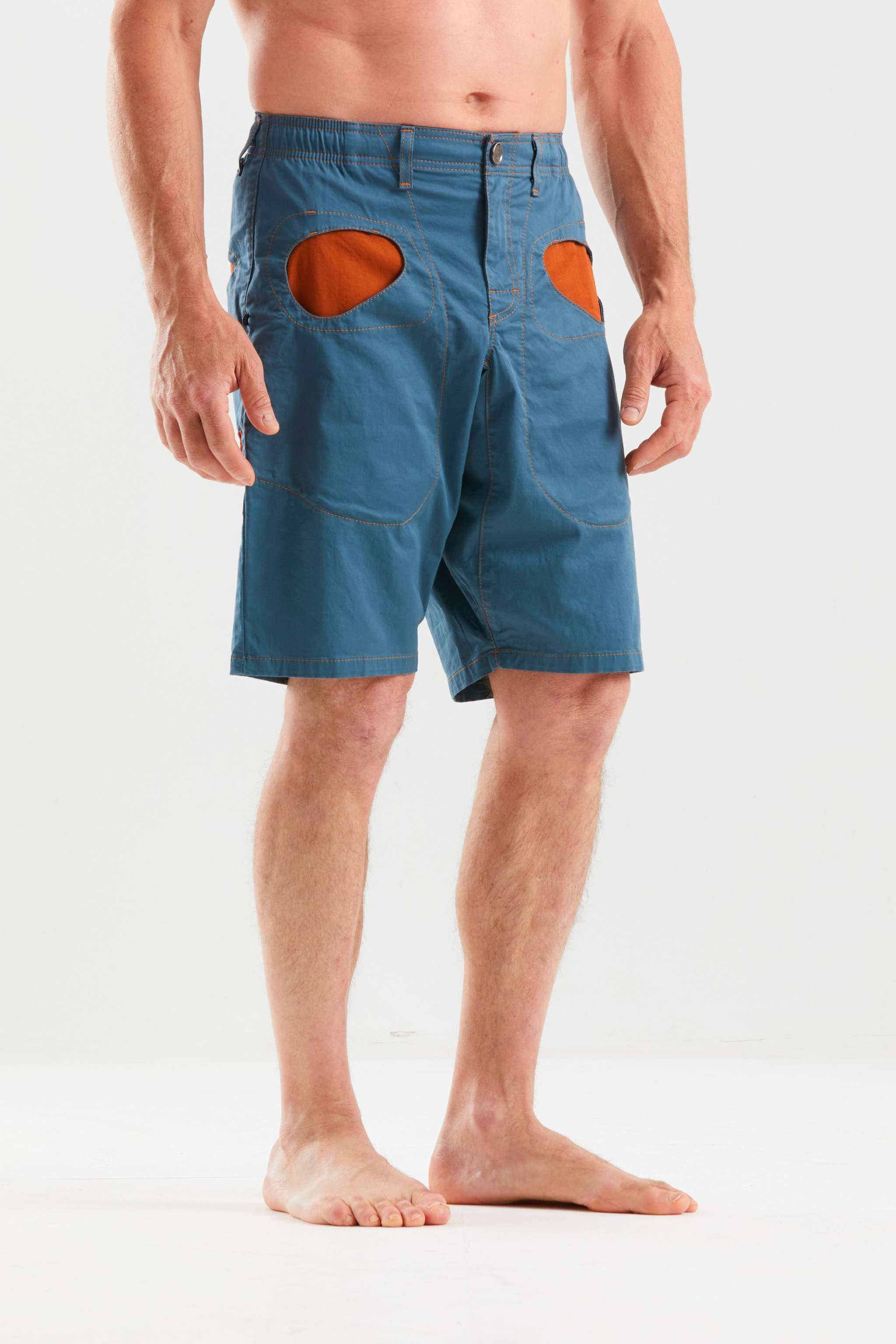 Rondo Short S shorts urban climbing in cotone biologico con dettagli a contrasto e vestibilità regular fit made in Italy