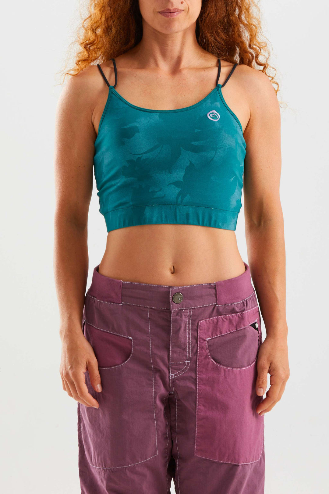 Bra in cotone biologico con coppe removibili e ricamo, made in Italy, comfort e vestibilità fitted