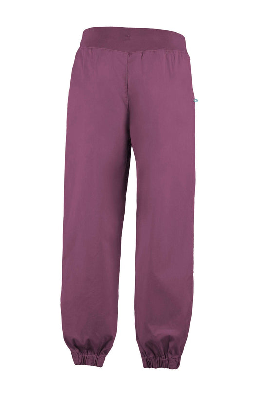 Pantalone tecnico E9 INDI per arrampicata e bouldering con tessuto elasticizzato e design ergonomico