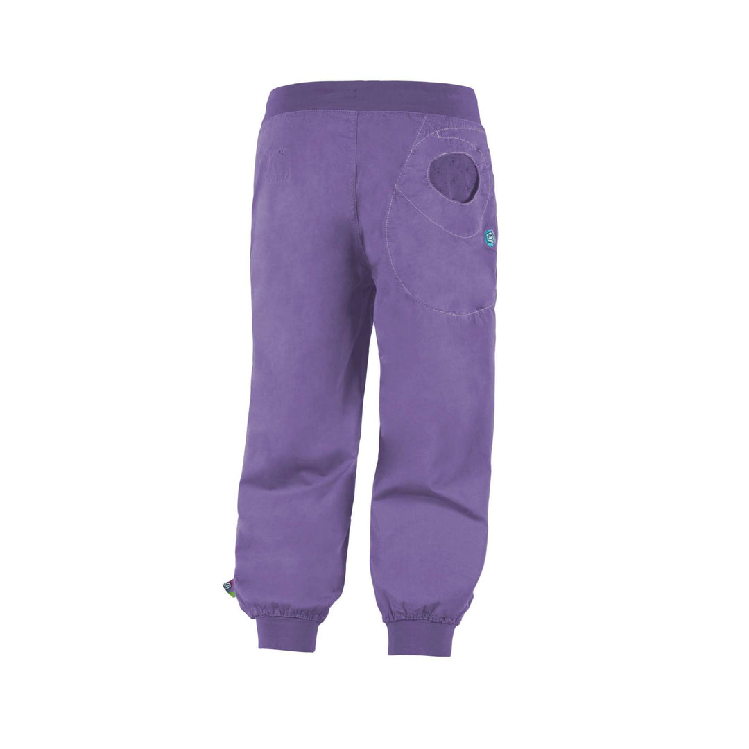 Pantaloni 3/4 outdoor in bamboo e cotone biologico con tasche in pizzo e vita regolabile, slim fit e made in Italy