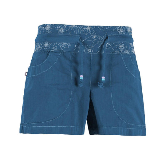 Shorts outdoor e climbing in technical poplin with adjustable waistband and eco-leather pocket detail