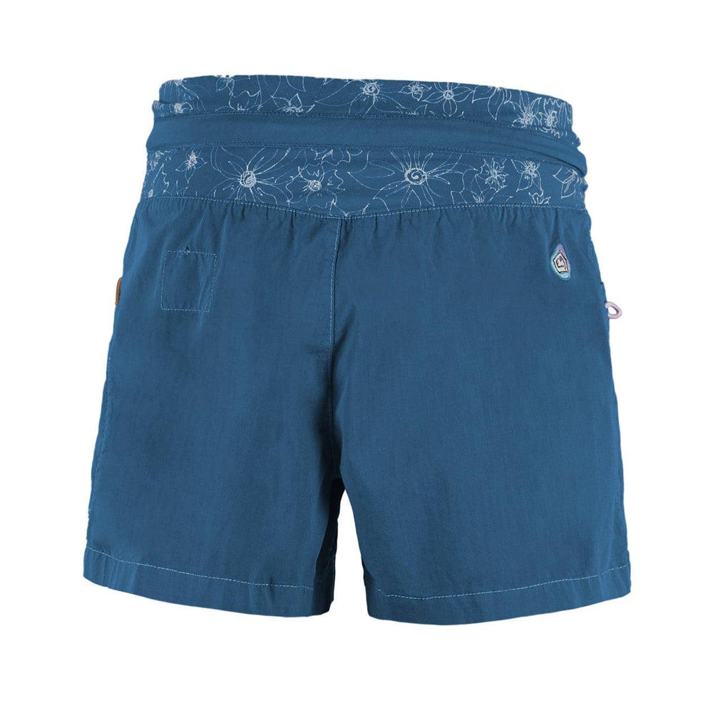 Shorts outdoor e climbing in technical poplin with adjustable waistband and eco-leather pocket detail