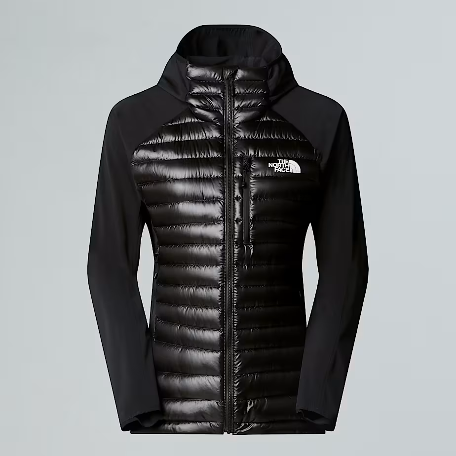 Summit Breithorn Lt Hybrid Hoodie with ProDown 800 insulation and stretch panels for climbing and mountaineering