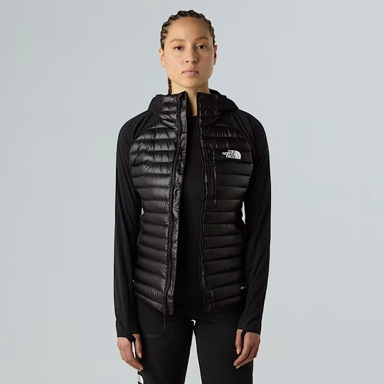 Summit Breithorn Lt Hybrid Hoodie with ProDown 800 insulation and stretch panels for climbing and alpine use