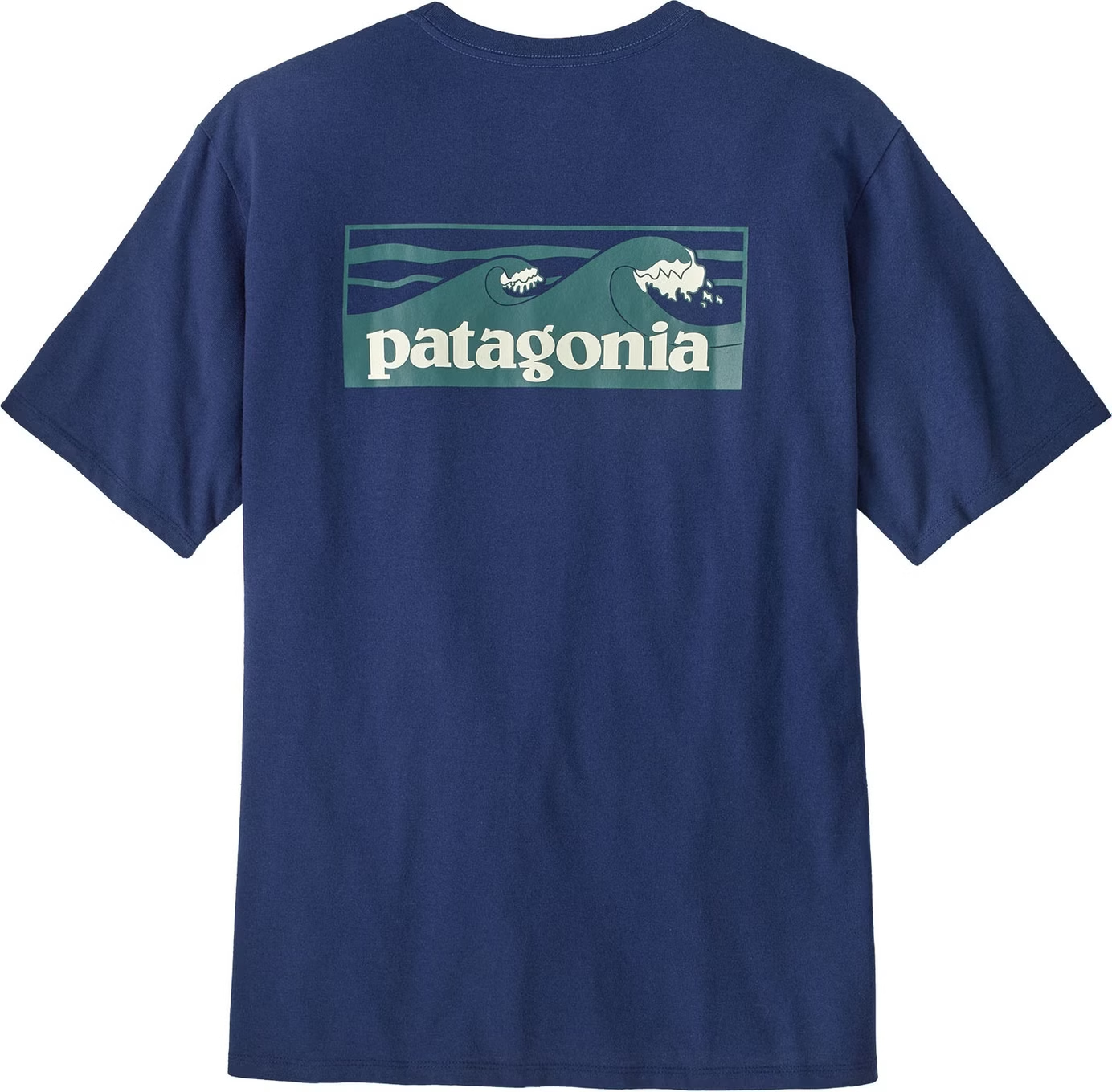 Maglietta riciclata Patagonia con taschino e certificazione Fair Trade, realizzata in materiali sostenibili