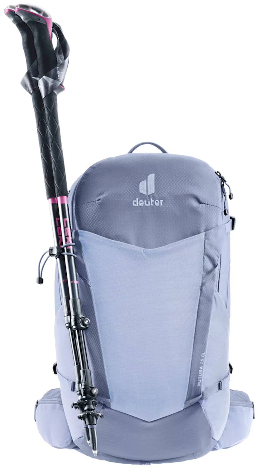 Futura 25 SL ventilated hiking backpack with Aircomfort technology and adjustable ActiveFit straps for women