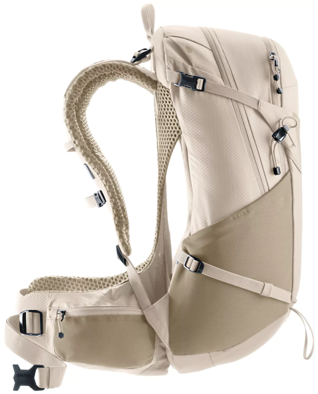 Futura 25 SL women's hiking backpack with Aircomfort ventilation, flexible steel frame, ActiveFit adjustable straps, and eco-friendly materials