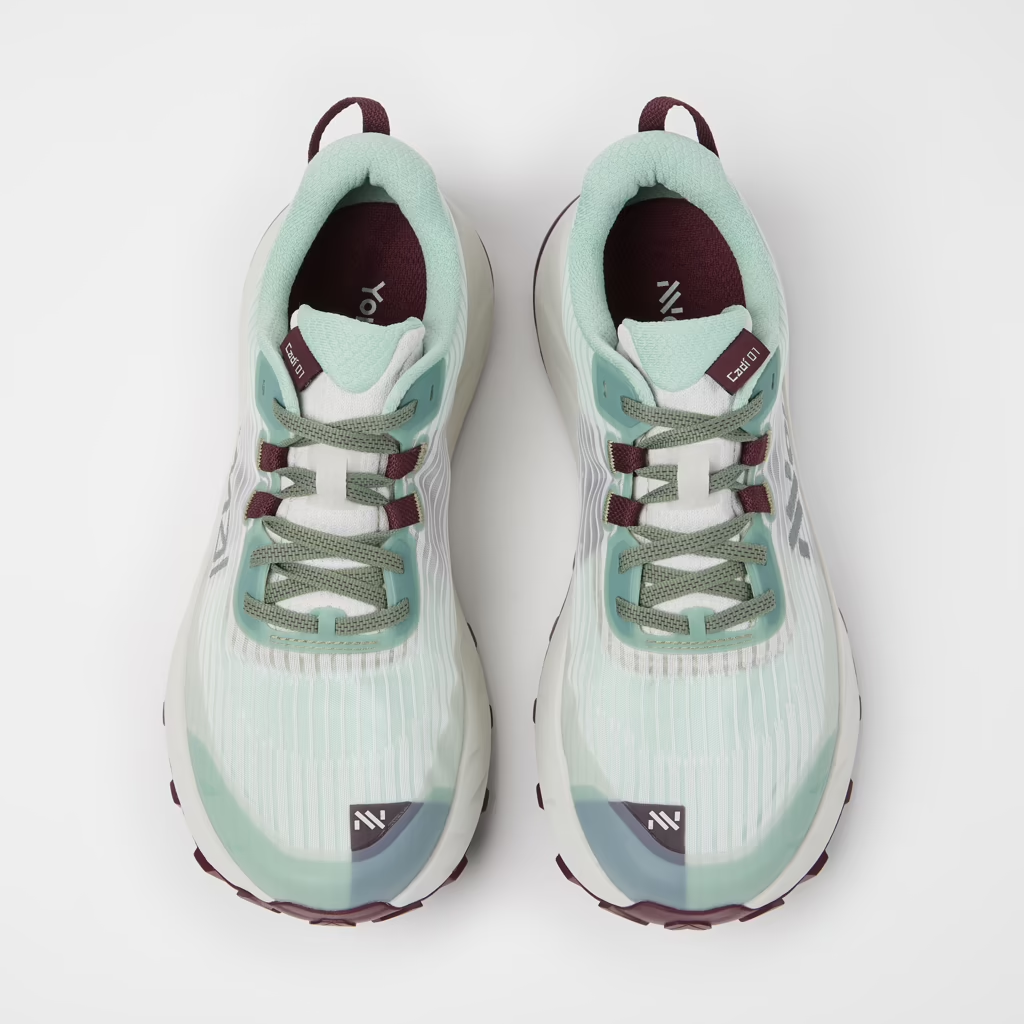 Cadí W trail running shoe with engineered mesh, soft cushioning, Vibram Megagrip outsole for smooth and undulating terrains